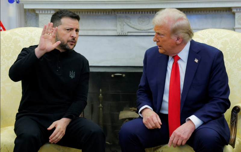 Volodymyr Zelenskyy and Donald Trump