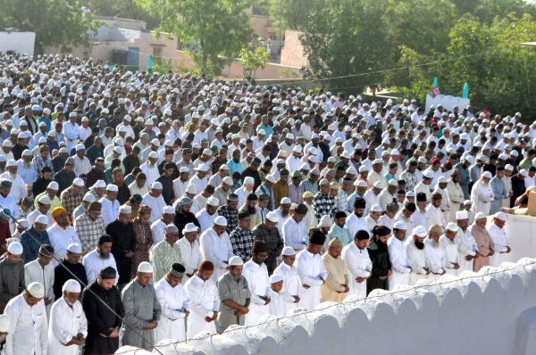 Nagaur. Eid festival celebrated with enthusiasm in the city