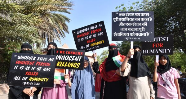 
Protest against terrorist attacks in Pahalgam