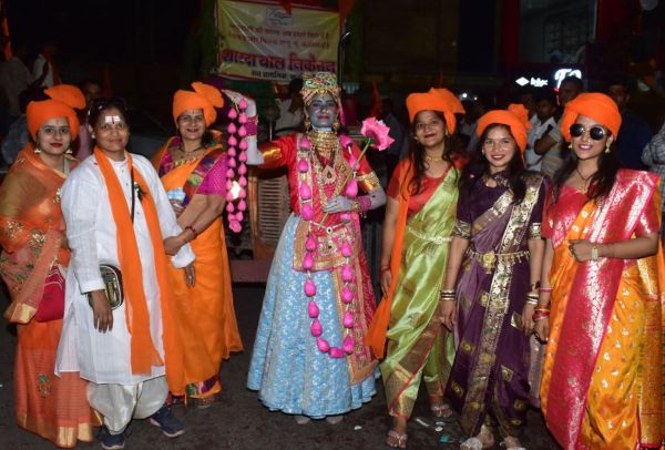 Saffron is the color of Ram's devotion in the atmosphere.