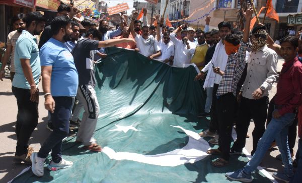 
Protest against terrorist attacks in Pahalgam