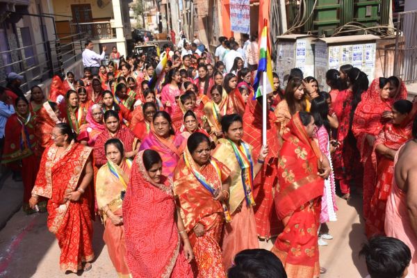 Jain community took out a procession on Mahavir Jayanti