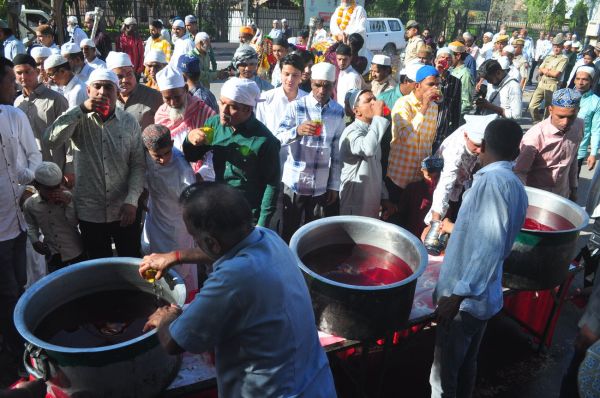 Nagaur. Eid festival celebrated with enthusiasm in the city