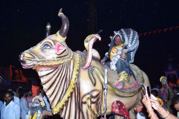 Saffron is the color of Ram's devotion in the atmosphere.