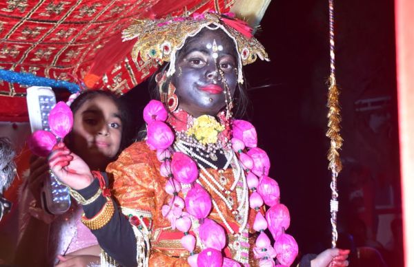 Saffron is the color of Ram's devotion in the atmosphere.