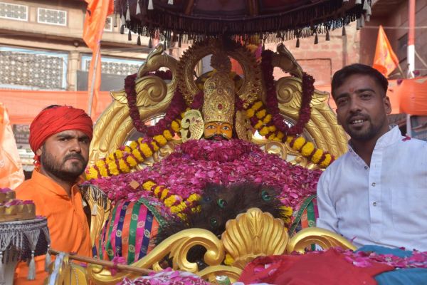 Saffron is the color of Ram's devotion in the atmosphere.