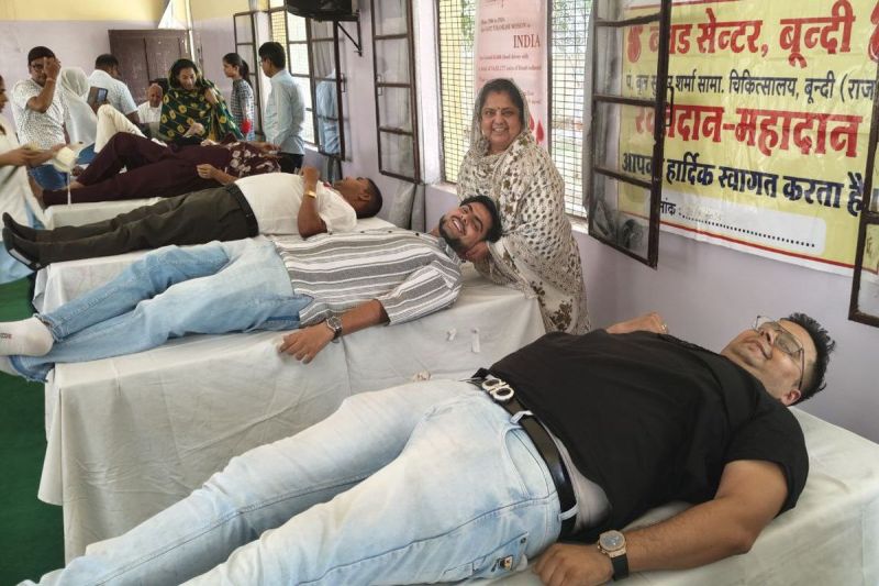 रक्तदाताओं का बढ़ाया हौंसला, 86 यूनिट हुआ रक्तदान
