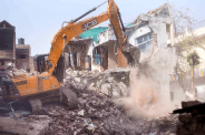 MP News bulldozer action houses shops will be demolishe