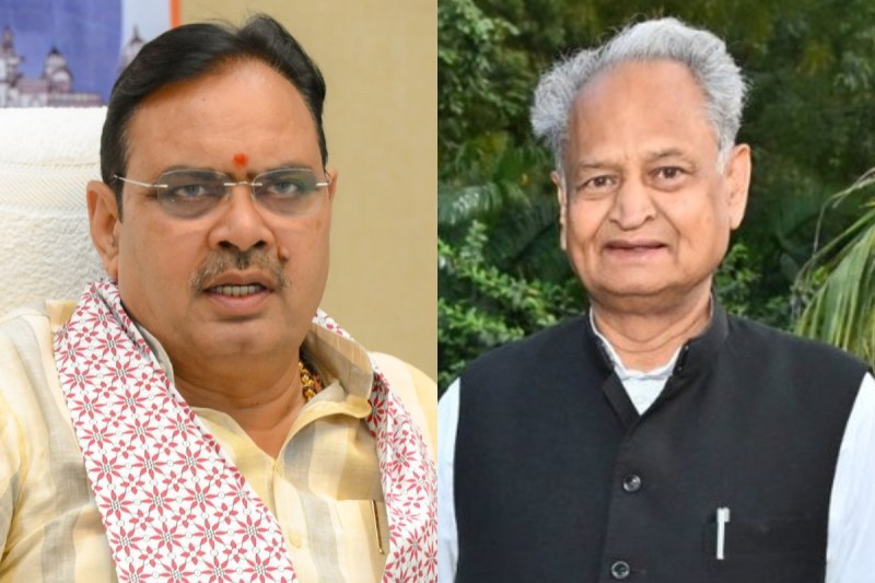 CM Bhajanlal and Ashok Gehlot