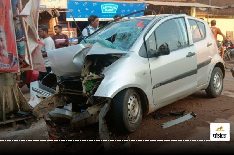 भिलाई में भीषण हादसा! तेज रफ्तार कार अनियंत्रित होकर पोल से टकराई, मौके पर ही युवक-युवती की मौत