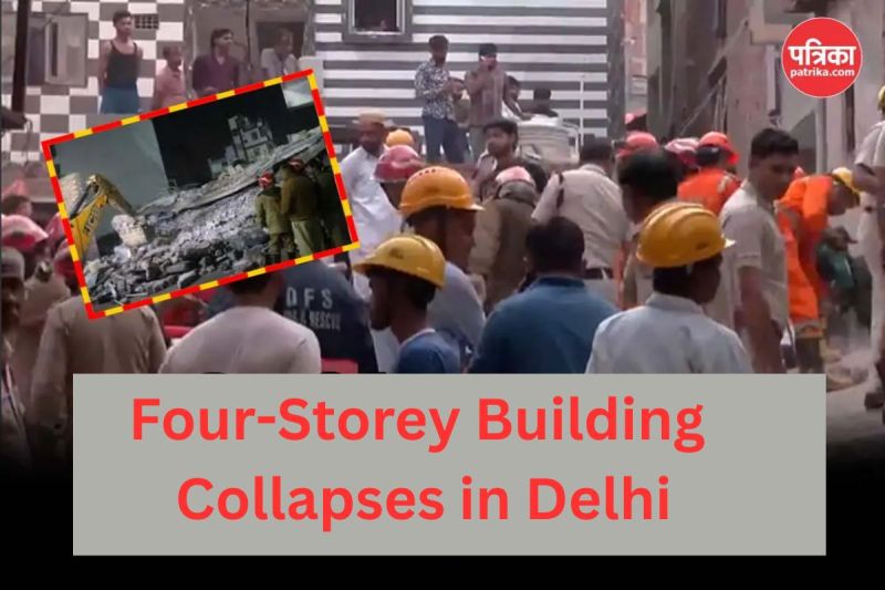Four-Storey Building Collapses in Delhi