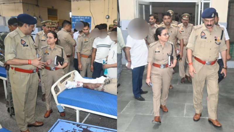 बस और डंपर में टक्कर