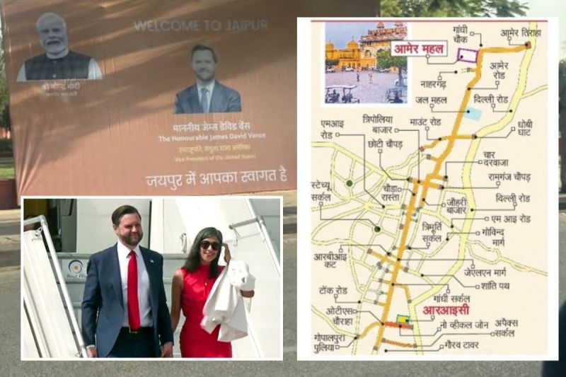 US Vice President JD Vance Visit Jaipur Traffic Disrupt in 8 hours Today know which Roads will Face Problems