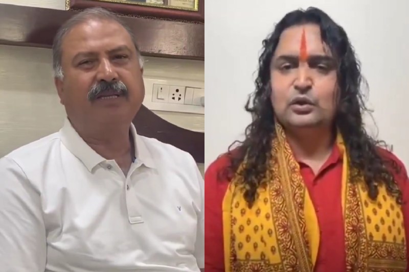 MLA Rafiq Khan and MLA Bal Mukundacharya