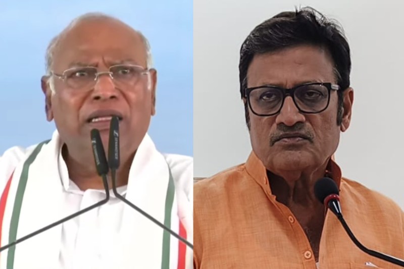 Mallikarjun Kharge and Rajendra Rathore
