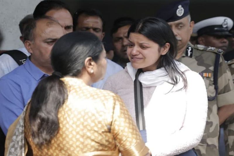 Martyr Lieutenant Vinay Narwal Wife