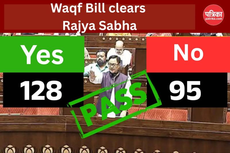 Waqf Bill clears Rajya Sabha