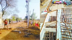 तेज आंधी से पेड़ गिरने से एक महिला की मौत, तीन घायल, जिले में 50 पोल टूटे - image
