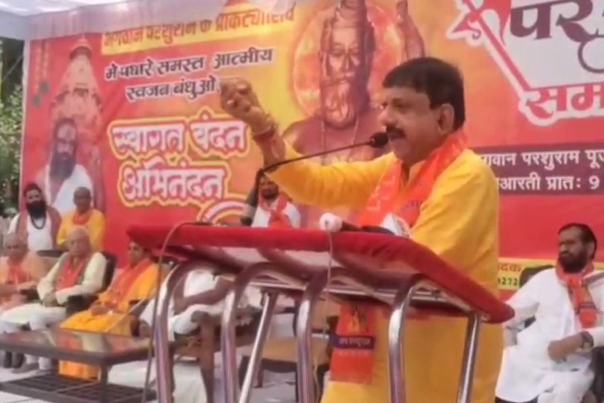 BJP leader Alok Sharma talked about banning the entry of Muslims in Garba