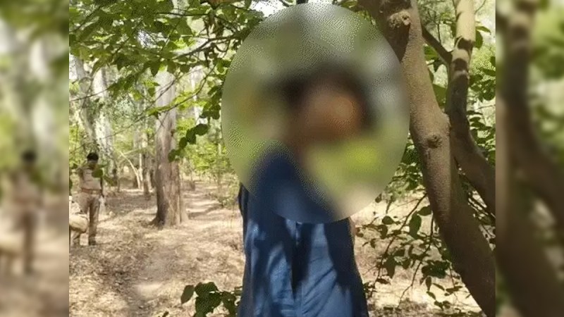 body of girl was found hanging from tree in Moradabad Deer Park