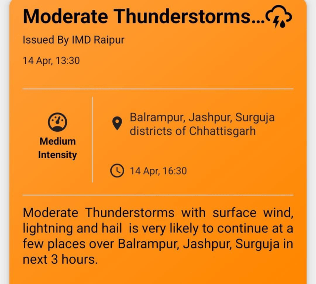 CG Weather Alert