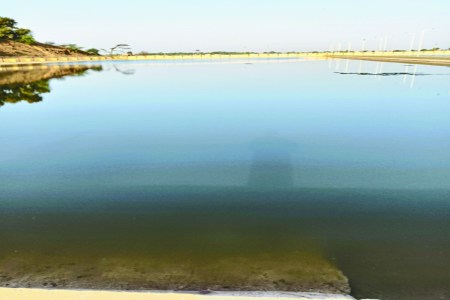 The wells are full of water, yet the throats are dry