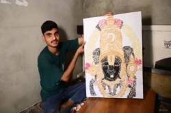 Wonderful: दो लाख चावल के दानों से बना दिए तिरूपति बालाजी.. - image