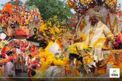 Ayodhya News: अयोध्या में टूटी करीब 288 वर्ष पुरानी परंपरा, निकले हनुमानगढ़ी के
महंत रथ यात्रा में हाथी घोड़े ऊंट के साथ विशाल जन समूह - image