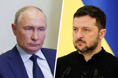 Vladimir Putin and Volodymyr Zelenskyy
