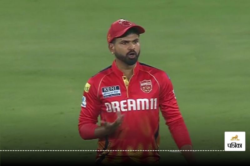 shreyas iyer got angry on umpire