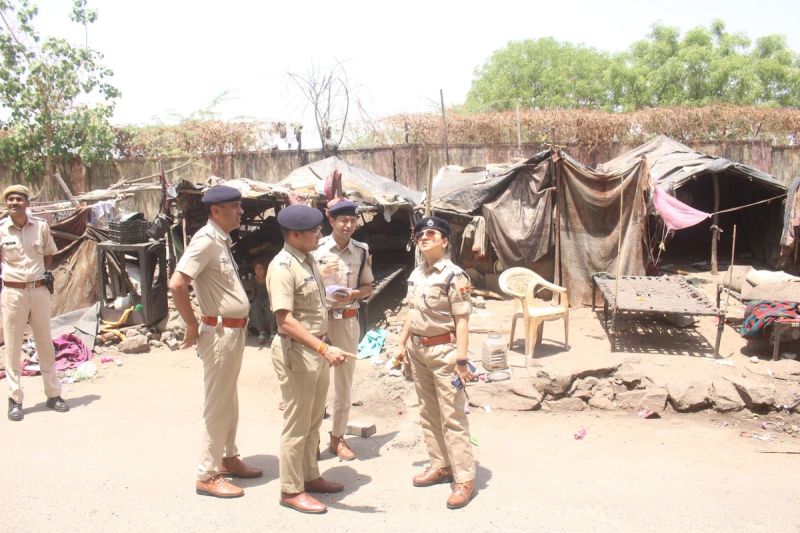 मौके पर पहुंचीं एसपी