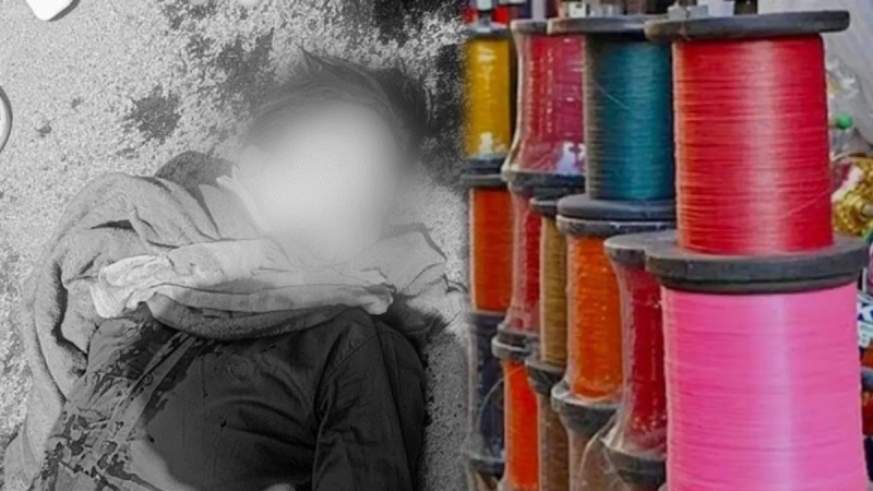 young man neck was cut with manjha In Moradabad