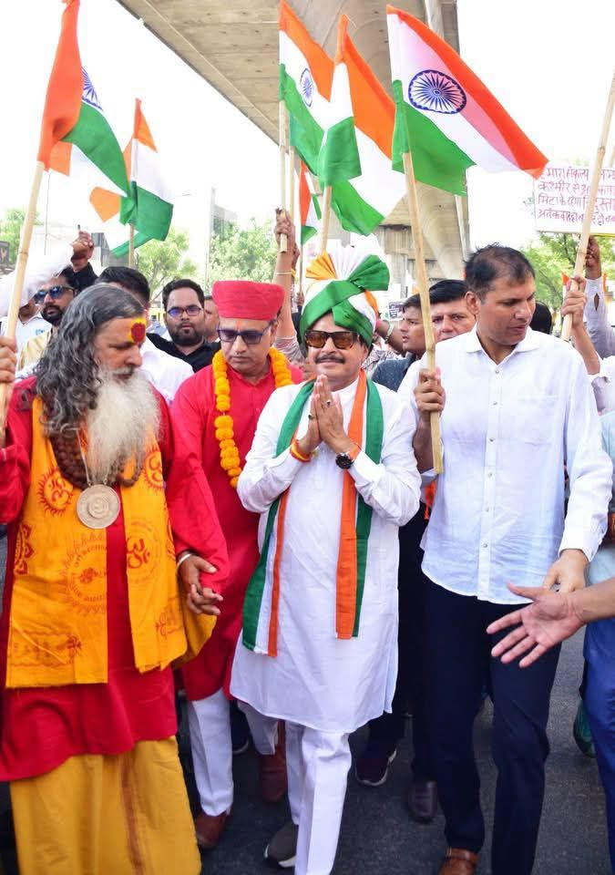 MLA Gopal Sharma Tiranga Yatra