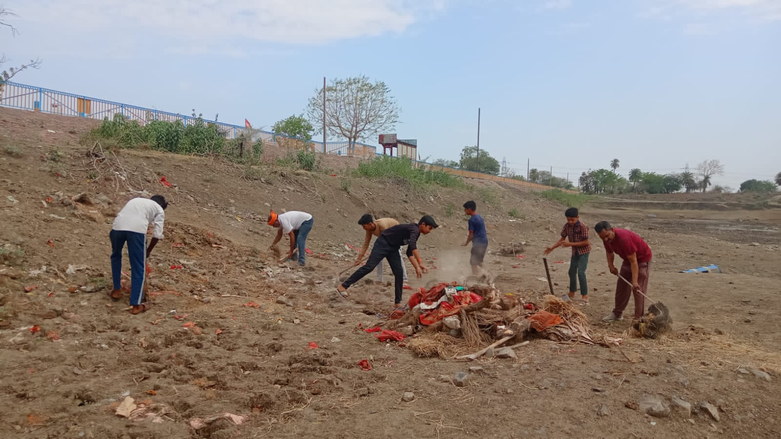 Cleaning of ponds gave the message of water conservation and created awareness
