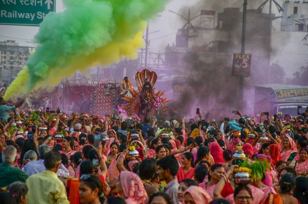 Kalash Yatra at sikar road