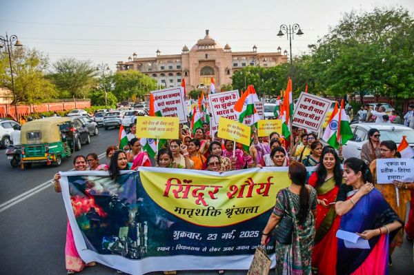 Sindoor shourya yatra in jaipur
