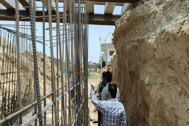 रेलवे पुलिया का निर्माण कार्य शुरू, नहीं होगा जलभराव Construction work of railway culvert started, there will be no waterlogging