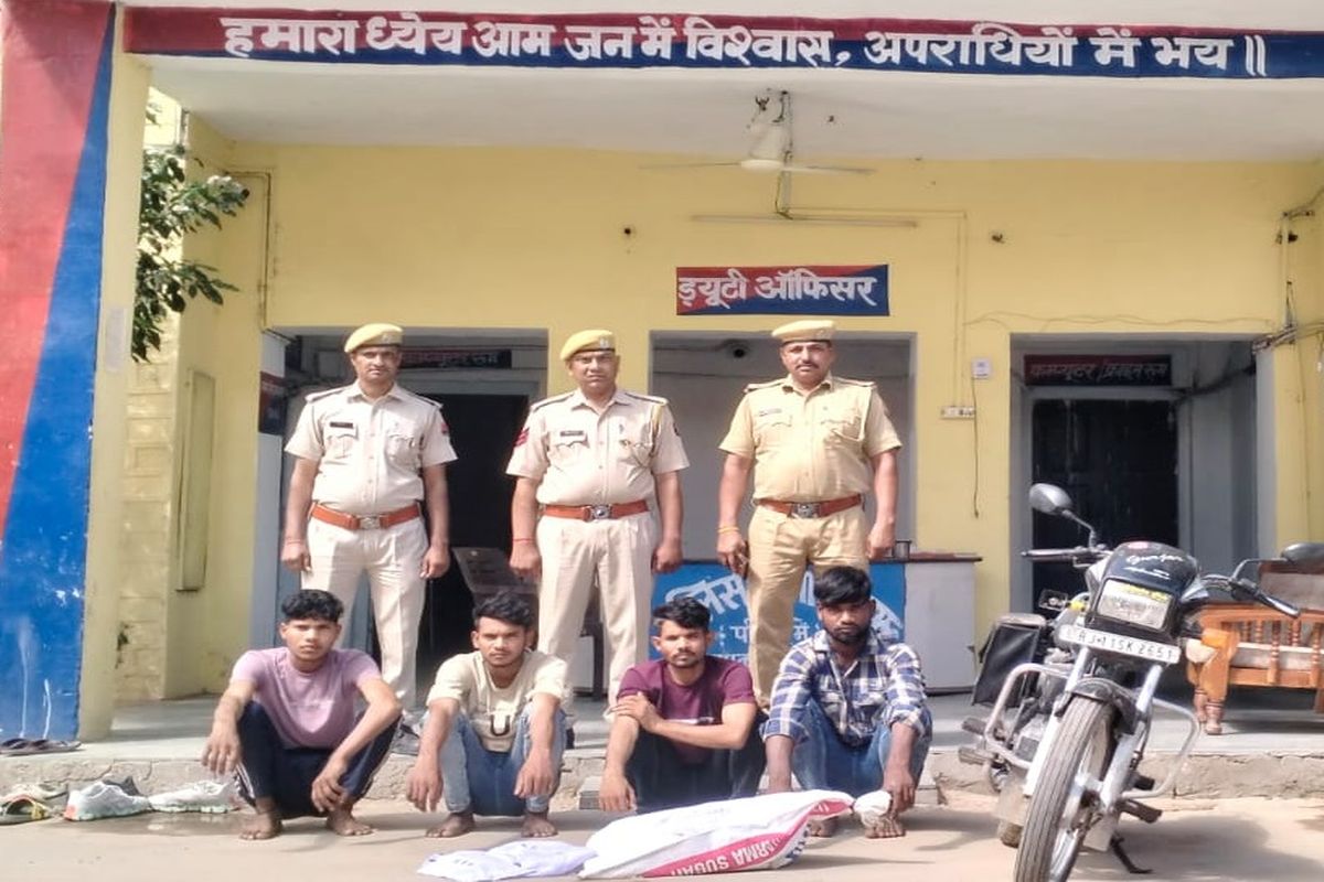 फाइनेंस कर्मी से लूट करने वाले 4 आरोपी गिरफ्तार