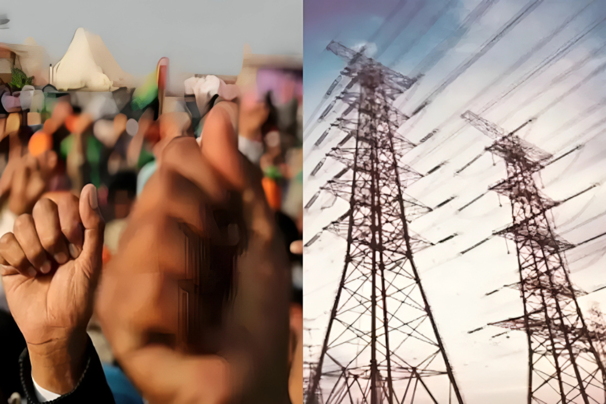 संविदा कर्मचारियों का आंदोलन