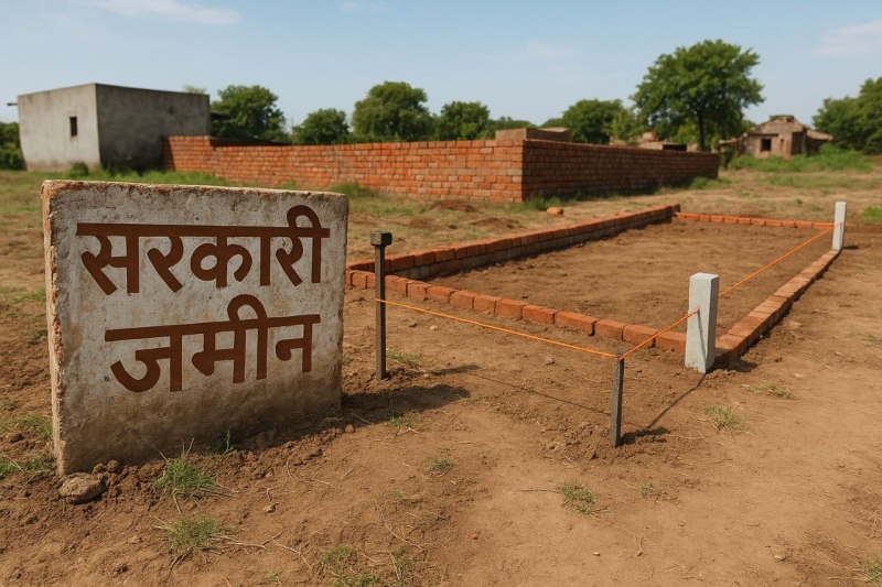 Land mafia plotting government land by breaking locks in guna mp news (source- AI)