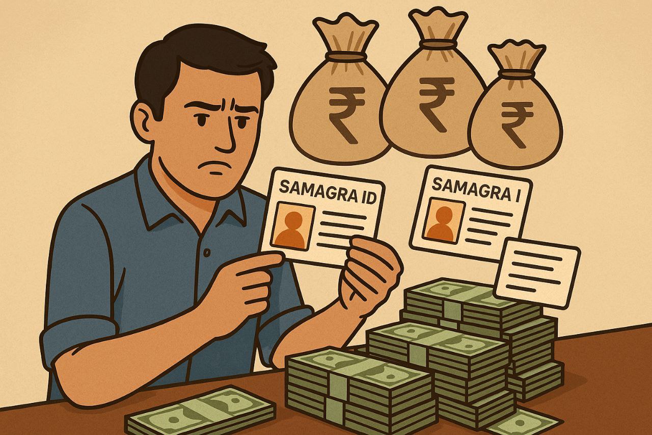 गड़बड़झाला: एक व्यक्ति की 3 बार बनाई समग्र आईडी, धड़ल्ले से लूट रहे सरकारी
योजनाओं का लाभ