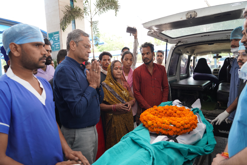 ब्रेन डेड मरीज ने बचाई तीन जिंदगियां