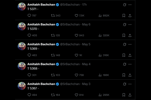 Amitabh Bachchan X Blank Post