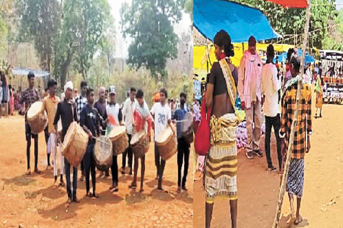 नक्सलियों की पूर्व राजधानी में पहली बार लगा मेला, पारंपरिक गीतों पर ग्रामीणों ने
किया सामूहिक नृत्य