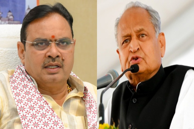 CM Bhajanlal and Ashok Gehlot