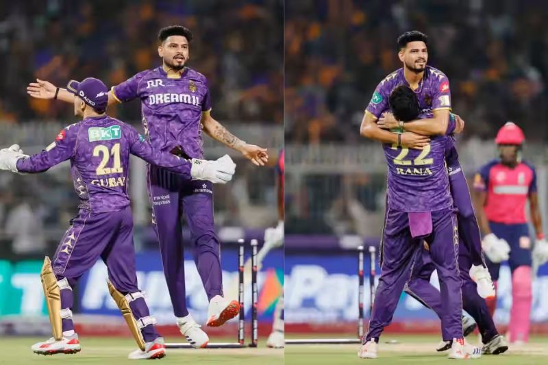 Eden Gardens में कोलकाता नाइट राइडर्स ने राजस्थान रॉयल्स को 1 रन से हरा दिया। इस मुकाबले में पहले आंद्रे रसेल ने गेंदबाजों की रेल बनाई, फिर रियान पराग ने लगातार 6 छक्के मार दिए।