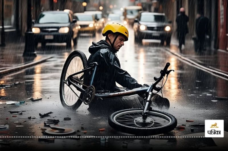 बारिश में फिसलने से बचाने दिशानिर्देश जारी (Photo- AI)
