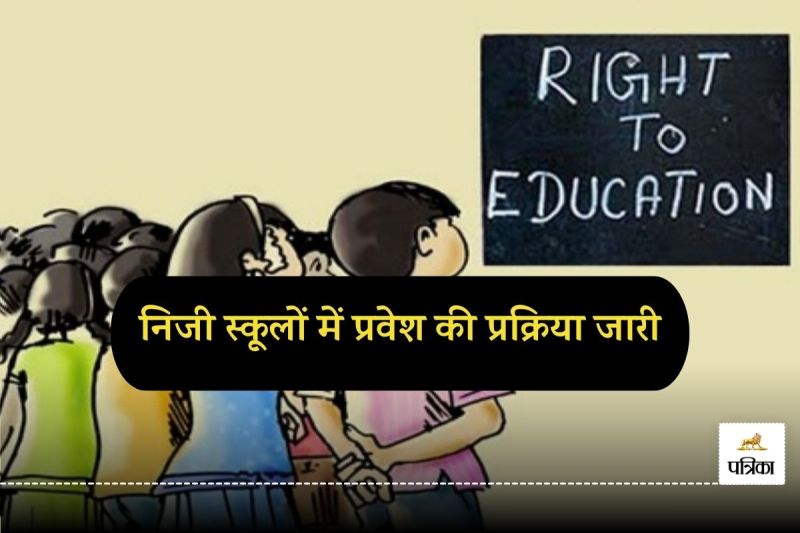 आरटीई के तहत निजी स्कूलों में प्रवेश की प्रक्रिया जारी (Photo- Patrika)
