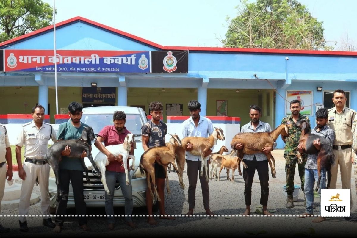 CG News: बकरी चोरी करने बनवाई स्पेशल कार, गिरोह का पर्दाफाश, 7 गिरफ्तार