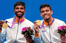 Khel Ratna Award: सात्विकसाईराज रंकीरेड्डी और चिराग शेट्टी को मिला मेजर ध्यानचंद
खेल रत्न पुरस्कार - image